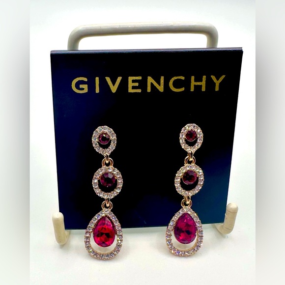 Beautiful double drop Earrings by Givenchy. NWOT, Excellent Condition - Picture 1 of 4